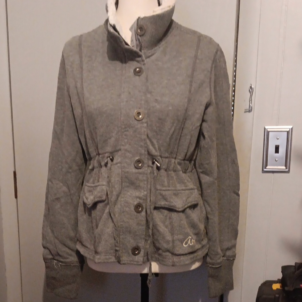 Aeropostale Gray Utility Jacket for Women